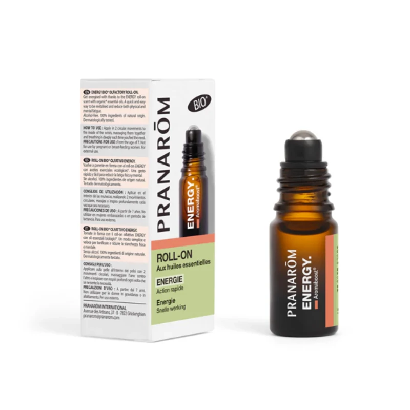 AROMABOOST® ENERGY ROLL-ON ILLÓOLAJOKKAL